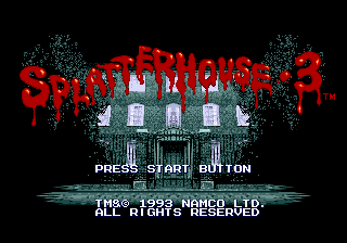Заставка игры Splatterhouse 3